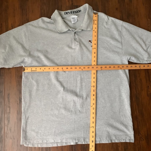 VINTAGE WARNER BROS Studio Tazmanian Devil Inside Polo - Picture 9 of 9